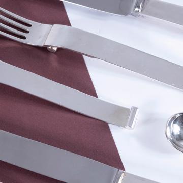 Vague cutlery in silver plated, silver, set of 7 [4]