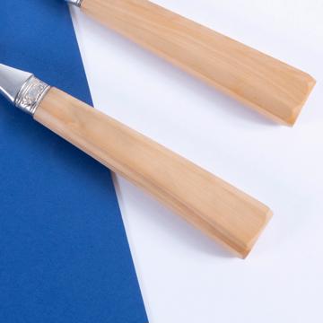 Kérylos fish cutlery in boxwood, light yellow [7]