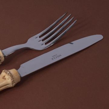 Couvert Bambou en inox, nature, set de 2 [2]