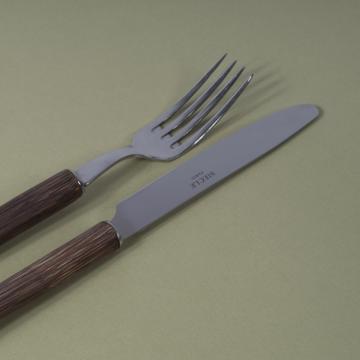 Couvert Roseau en inox, brun, set de 2 [4]