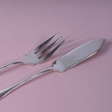 Couvert à poisson Filigrane en maillechort argenté, argent [4]