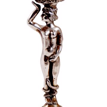 Adam and Eve glasses in crystal and silver plated, silver, eve [7]