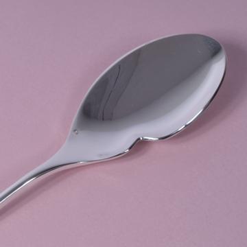 Cuillère à sauce individuelle Filigrane en maillechort argenté, argent [4]