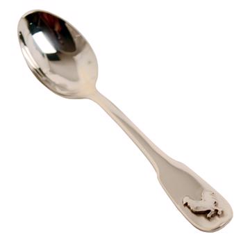 Petites cuillère Basse Cour en métal argenté, argent, coq [3]