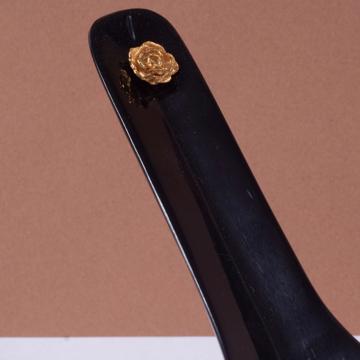 Horn Soup Spoon and Rest, gold, without rest [2]