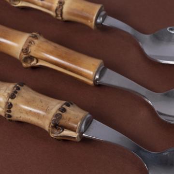 Cuillères Bambou en inox, nature, café/thé [2]