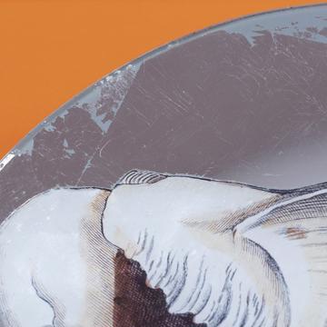 Shells plates in decoupage under glass, silver, shell 5 [2]
