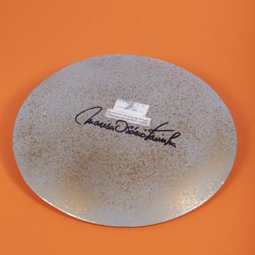 Shells plates in decoupage under glass, silver, shell 1 [4]