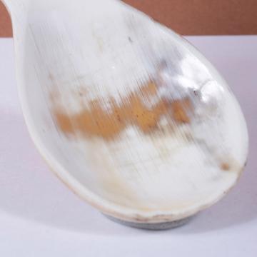 Tea Pod in Horn, silver, frog [4]