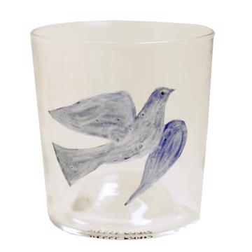 Verre Colombe en Email sur Cristallin, bleu foncé [3]