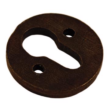 Entrée de serrure en métal patiné, bronze, bois [2]
