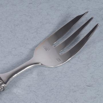 Fourchette à gâteau Fidélio en cristal et métal argenté, transparent [2]