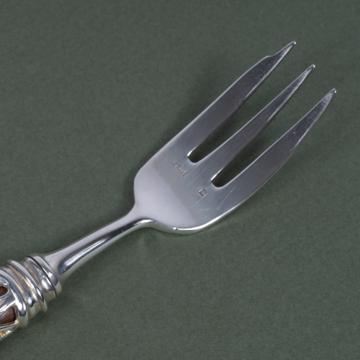 Fourchette à gâteau Saba en argent et bois, brun [4]