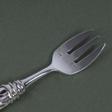 Fourchette à huitre Saba en argent et résine, noir mat [4]