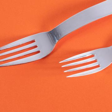 Kiss fork in silver plated, silver, dessert [2]