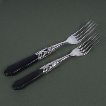 Fourchette Saba en argent et résine