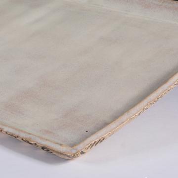 Bird cake dish in sandstone, beige, 38 x 20 cm [2]