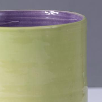 Alagoa Cup in turned earthenware, peridot green [4]