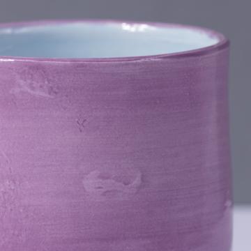 Alagoa Cup in turned earthenware, violet [3]