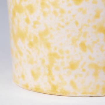 Sponge Cup in turned earthenware, yellow [4]