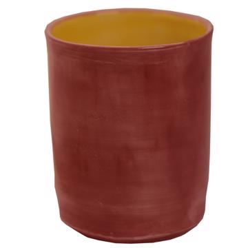 Alagoa Cup in turned earthenware, antic pink [3]