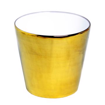 Gobelet Or et Platine en porcelaine, or mat, or mat 24 cts