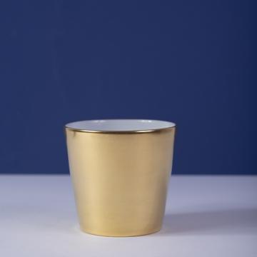 Gobelet Or et Platine en porcelaine, or mat, or mat 24 cts [4]