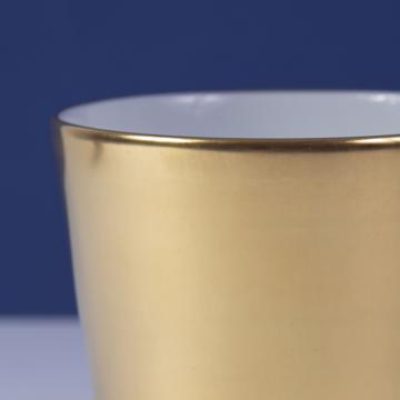 Gobelet Or et Platine en porcelaine, or mat, or mat 24 cts [6]