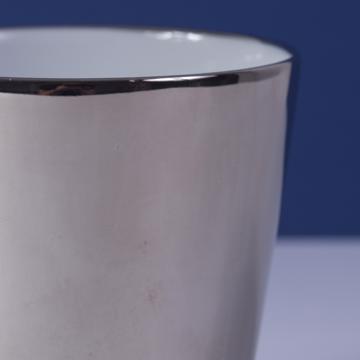 Gobelet Or et Platine en porcelaine, argent, platine brillant [6]