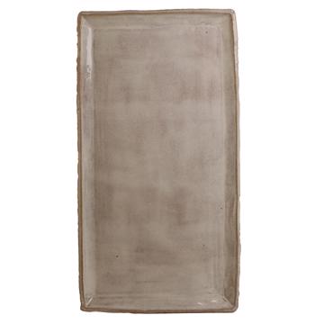 Bird cake dish in sandstone, beige, 38 x 20 cm