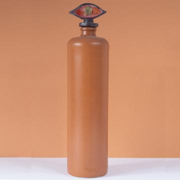 Bouteille Oeil en Faïence et Grès, vieux rose, 1 l [1]