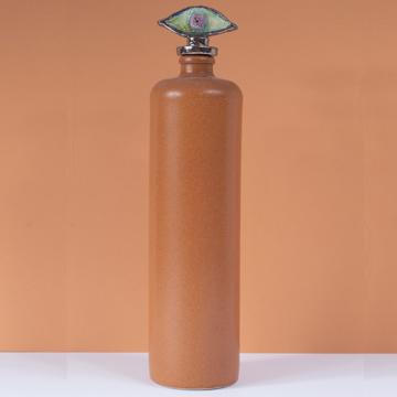 Bouteille Oeil en Faïence et Grès, vert clair, 1 l [1]