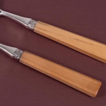 Kérylos Serving Set in boxwood, light yellow [4]