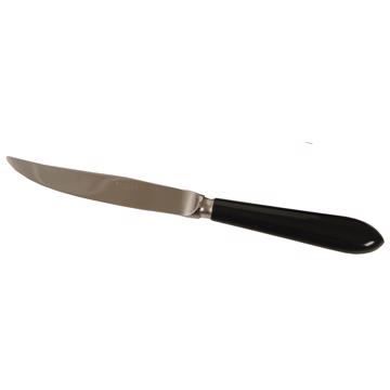 Tipo knife in resin and stainless steel, black, steak knife