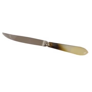 Tipo knife in resin and stainless steel, beige, steak knife