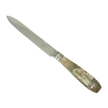 Couteau Pacific en marqueterie de nacre, rose clair, dessert [3]
