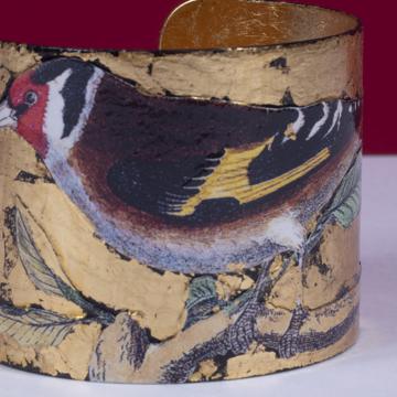 Manchette Oiseau en Découpage , multicolore [3]