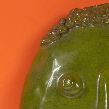 Masque de fontaine Couleur en faïence, vert péridot [2]