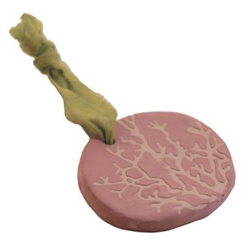 Coral Fragrance Medal in earthenware, antic pink, bergamot