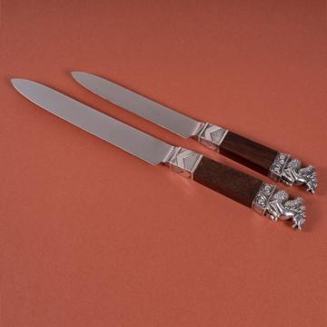 Neptune knife in wood or Stamina, dark red, table [1]