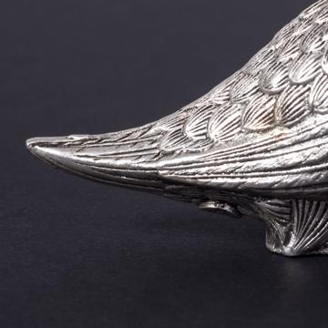 Salière et poivrière Oiseau en métal argenté ou doré, argent [3]