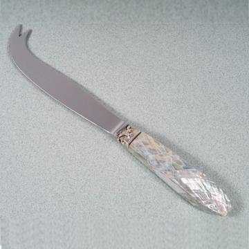 Pacific cheese knife in mother of pearl inlaid