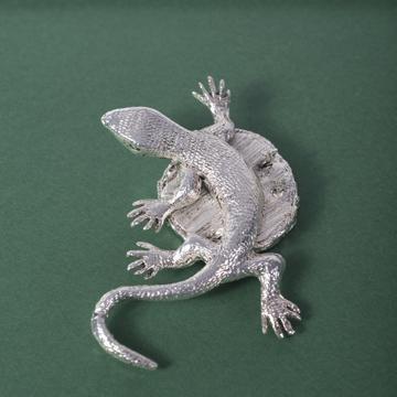 Lizard Card Holder in silver or gold plated