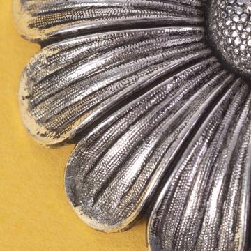 Porte couteau Marguerite en cuivre plaqué, argent [2]