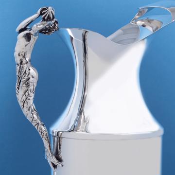 Triton pitcher in silver plated, silver [2]