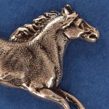 Horse Pin's silver or gold plated on Copper , silver [4]