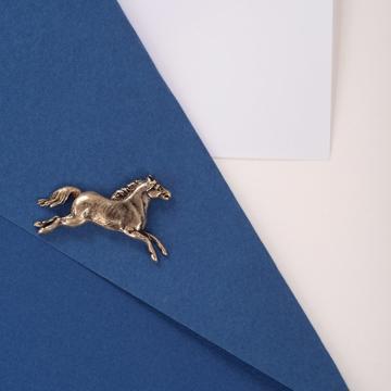 Horse Pin's silver or gold plated on Copper 