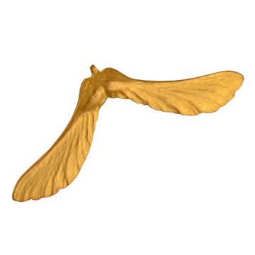 Helice Pin's silver or gold plated on Copper , mat gold
