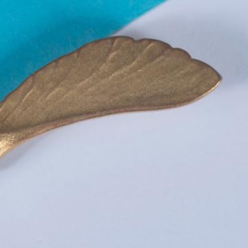 Helice Pin's silver or gold plated on Copper , mat gold [4]