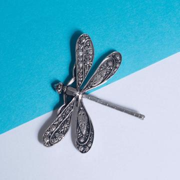 Large Dragonfly Pin's in gold or silver plated on Copper 
